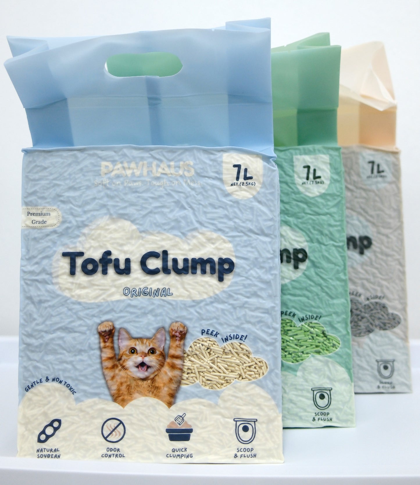 PawHaus Premium Tofu Clump (100% Natural Cat Litter)