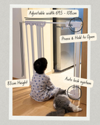 AiryLock™ Wall-Mounted Acrylic Pet Gate