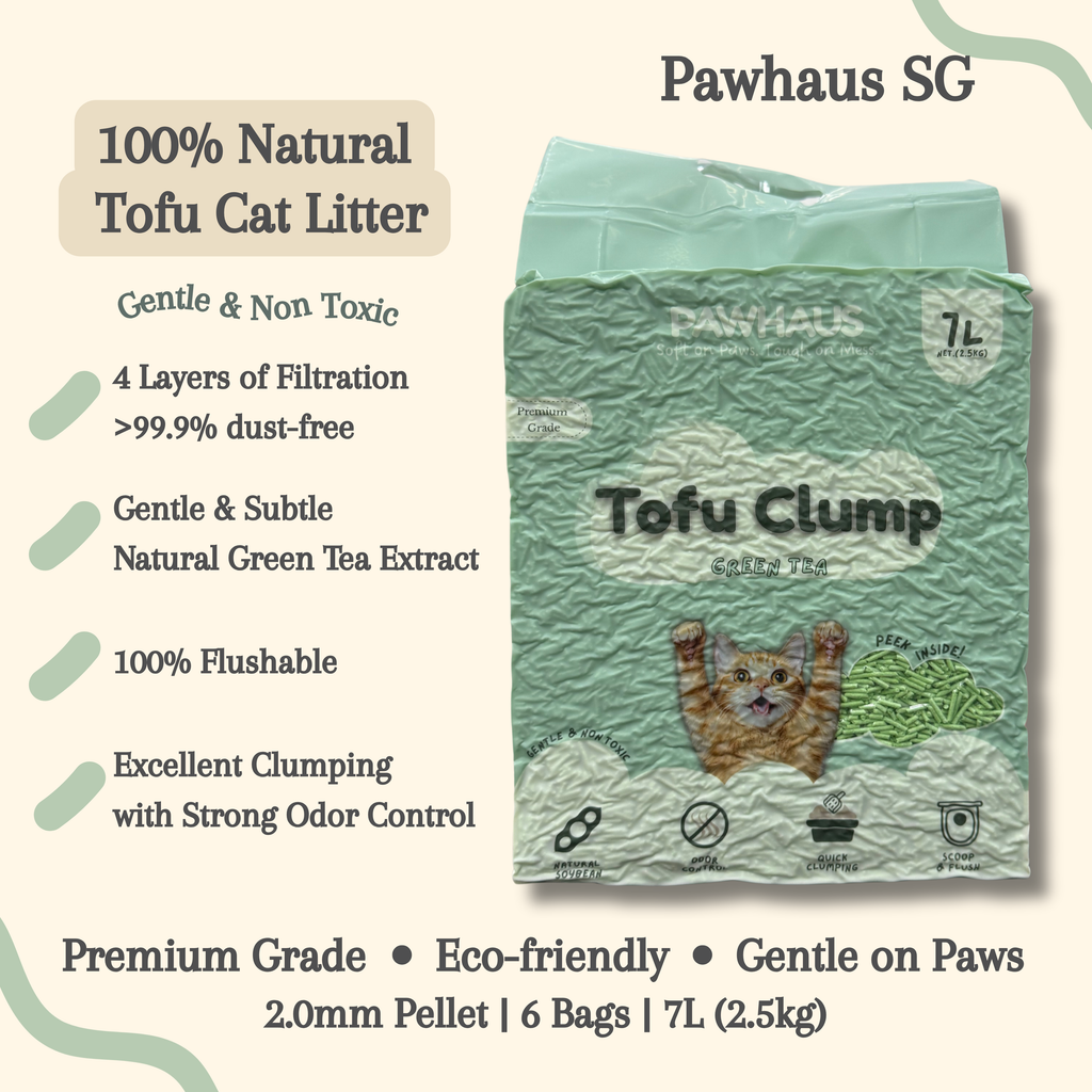 PawHaus Premium Tofu Clump (100% Natural Cat Litter)