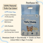 PawHaus Premium Tofu Clump (100% Natural Cat Litter)