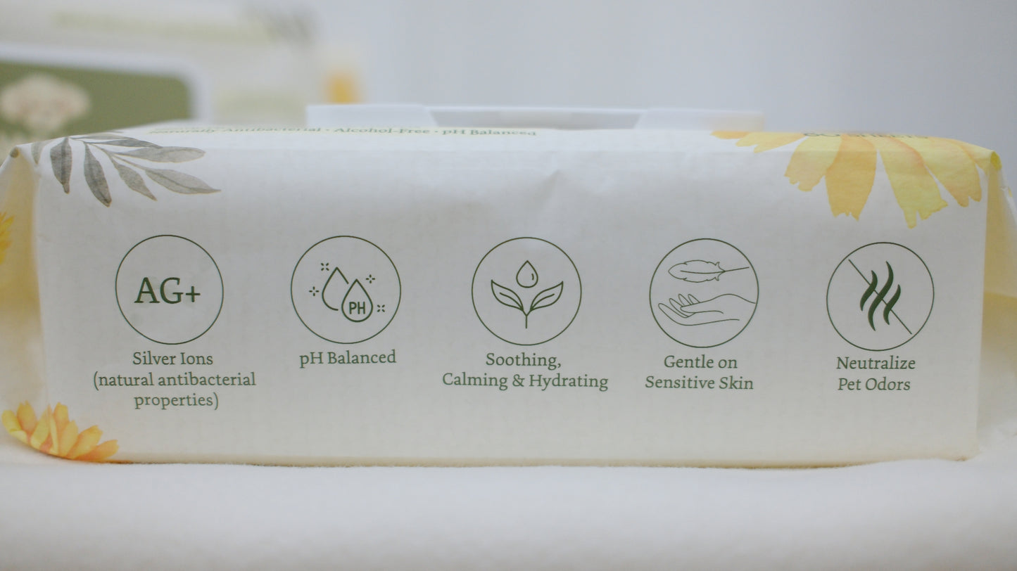 AG+ Gentle Botanical Pet Wipes