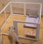 Premium White Acrylic Pet Playpen
