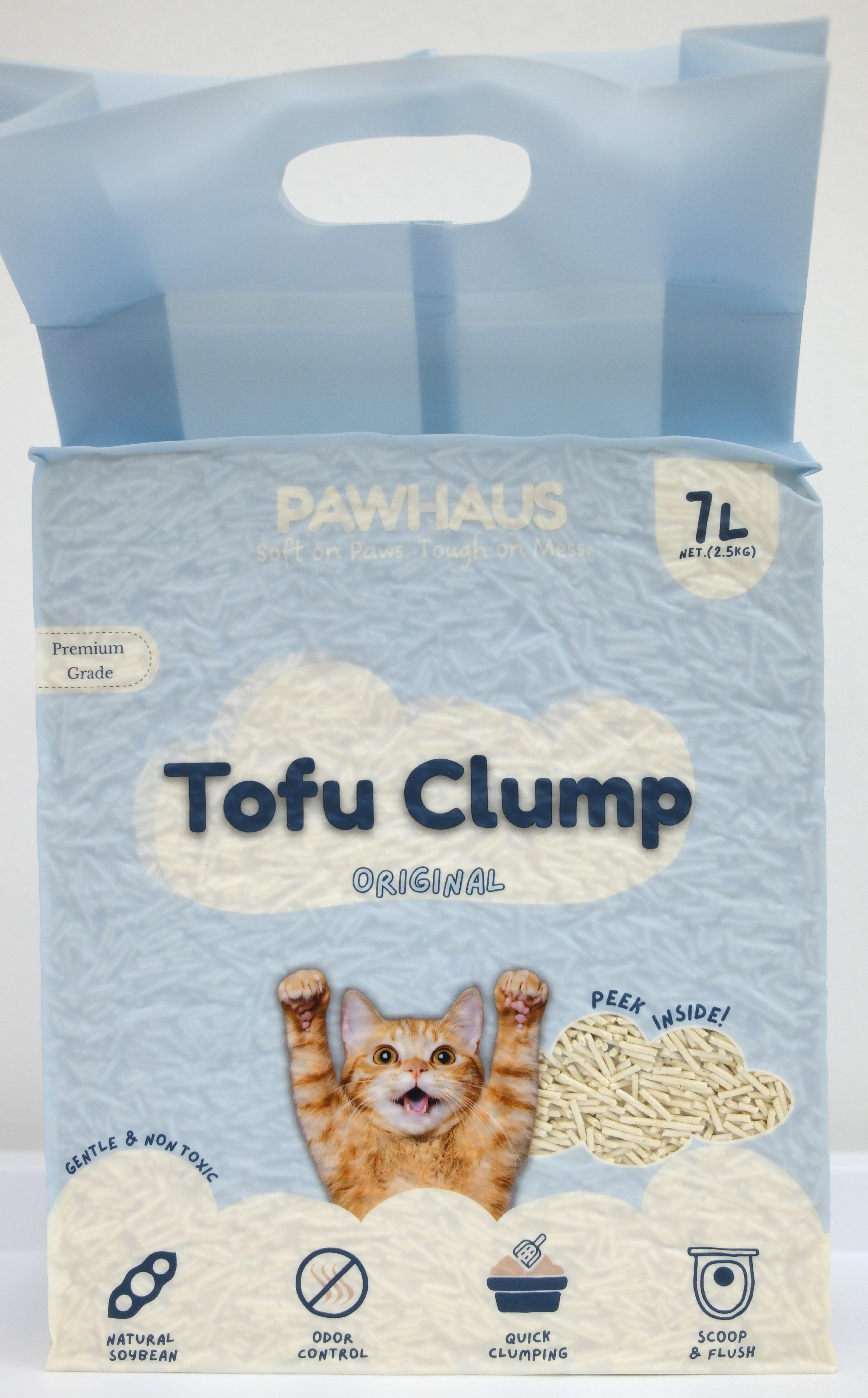 PawHaus Premium Tofu Clump (100% Natural Cat Litter)