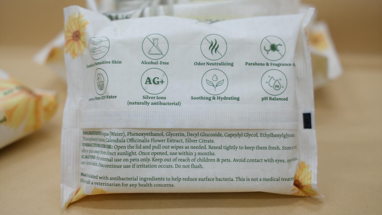 (20 pieces) AG+ Gentle Botanical Pet Wipes