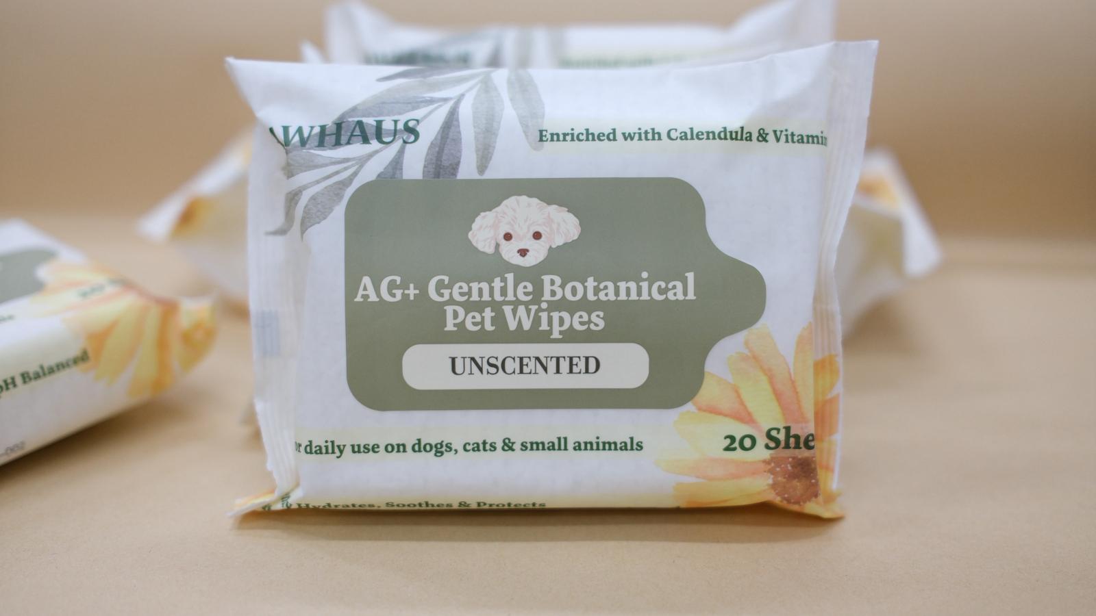 (20 pieces) AG+ Gentle Botanical Pet Wipes – PAWHAUS